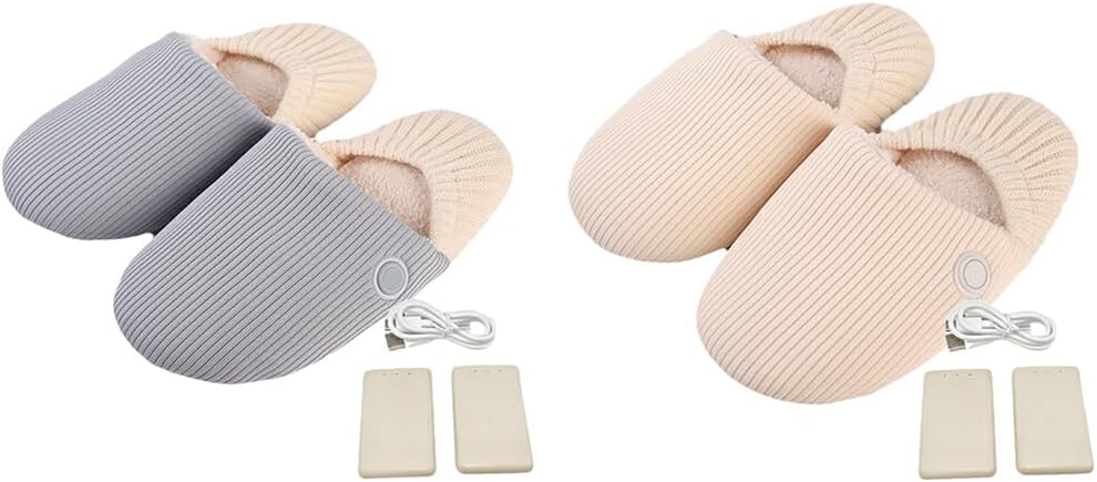 Foot Warmers Sole Anti-Slip Three Temperature Control Intelligent Constant Temperature Cotton Home Thermal Cotton Mop, Girl Size 34-39