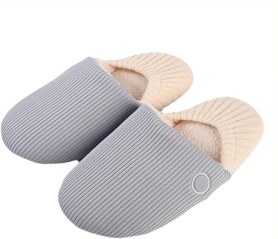 Foot Warmers Sole Anti-Slip Three Temperature Control Intelligent Constant Temperature Cotton Home Thermal Cotton Mop, Girl Size 34-39