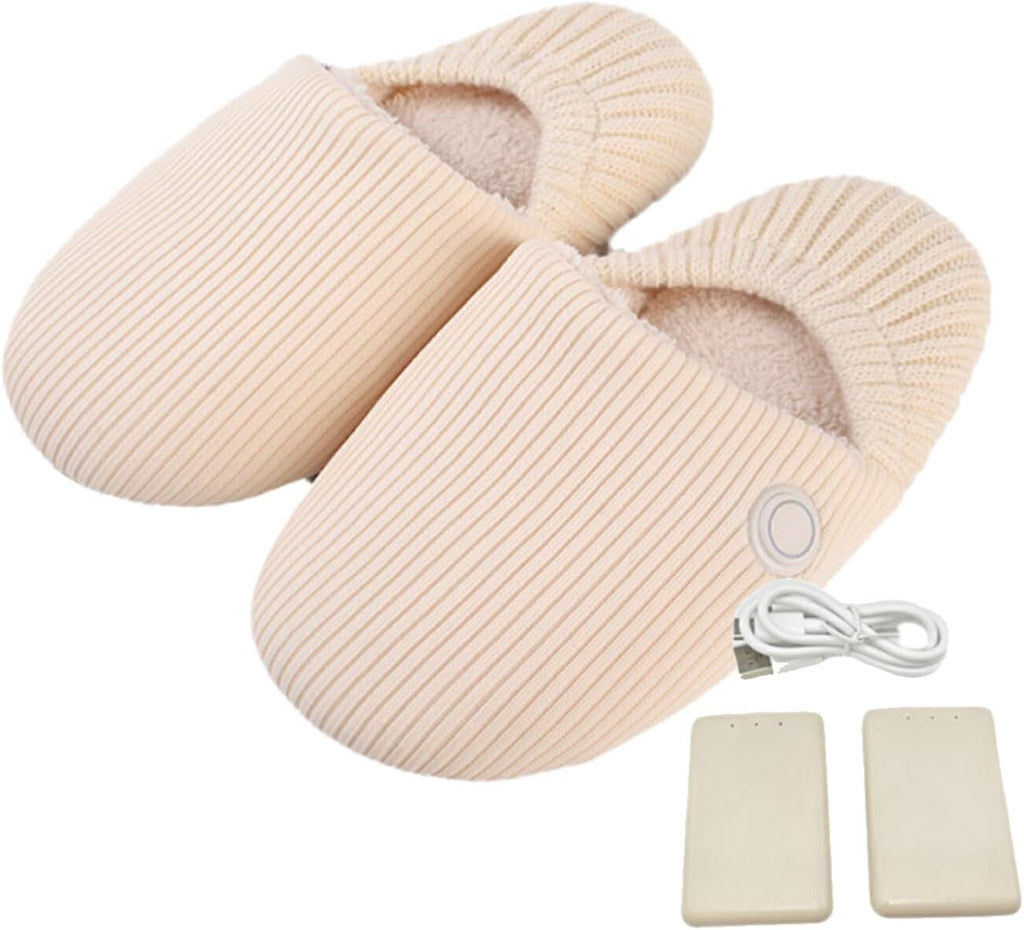 Foot Warmers Sole Anti-Slip Three Temperature Control Intelligent Constant Temperature Cotton Home Thermal Cotton Mop, Girl Size 34-39