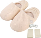 Foot Warmers Sole Anti-Slip Three Temperature Control Intelligent Constant Temperature Cotton Home Thermal Cotton Mop, Girl Size 34-39