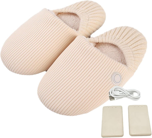 Foot Warmers Sole Anti-Slip Three Temperature Control Intelligent Constant Temperature Cotton Home Thermal Cotton Mop, Girl Size 34-39