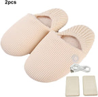 Foot Warmers Sole Anti-Slip Three Temperature Control Intelligent Constant Temperature Cotton Home Thermal Cotton Mop, Girl Size 34-39